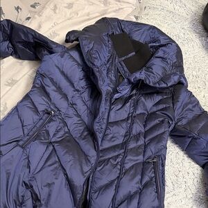 Steven By Steve Madden Blue Puffer Jacket
